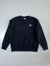 Nike | Basic Embroidered Logo Crewneck Sweatshirt Black (M)