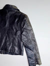 100% Goat Leather Moto Jacket – Black – EU 38 (S)