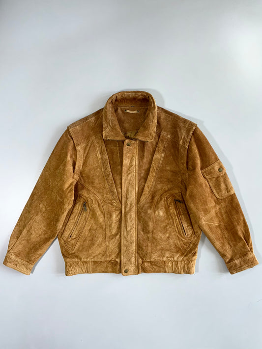 Premium Original Suede Leather Jacket (Detechable Arms) (XL)