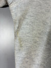 Polo Ralph Lauren Sleepwear Waffle Knit Thermal Tee White Green Tipped Crewneck (XL)