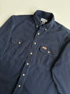 Carhartt Cotton Button-Down Work Shirt – Navy (2XL)