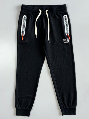 Superdry Sport Black Zip-Pocket Joggers Elastic (W:30|L:37)