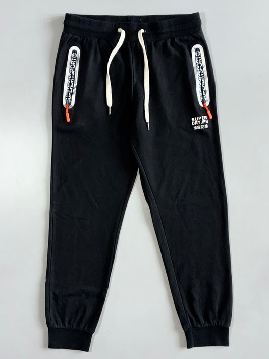 Superdry Sport Black Zip-Pocket Joggers Elastic (W:30|L:37)