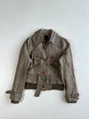 Vero Moda Belted Leather Jacket Taupe Women’s (S)