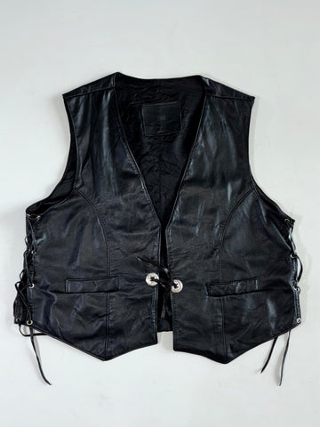 Vintage Premium Original Bomber Leather Vest (L)
