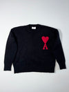 Ami Paris Ami de Coeur Heart Logo Crewneck Sweater – | (L)