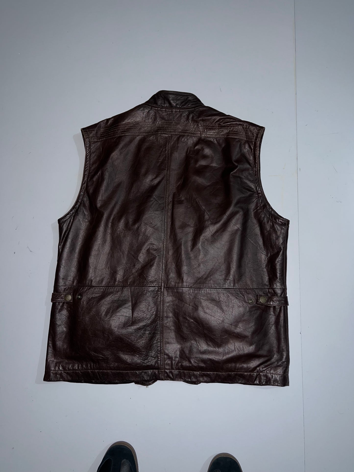 ZSuper Premium Original Half Utility Leather Jacket (XL/2Xl)