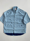 Adidas Originals Light Blue Oversized Short Sleeve Utility Shirt(L)