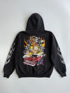 Akama “Lady Luck” Vintage Graphic Hoodie | Biker Pin-Up Rockabilly Print (L)