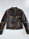 Flora Smith Premium Original Moto Leather Jacket (S)