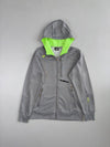 New Balance TRN Grey Neon Green Full Zip Hoodie (S/M)