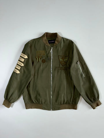 Flying Tigers Military Embroidered MA-1 Bomber Jacket (S/M)