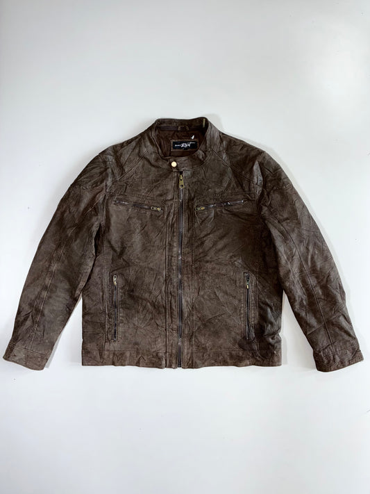 Black Rivet Premium Original Pure Leather Jacket (Xl)