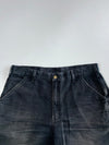 Carhartt Washed Black Carpenter Shorts (W:36 |L:20)