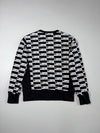 Champion Reverse Weave All-Over Script Checkered Crewneck (L)