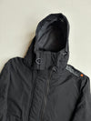 Vintage Superdry Black Grey Fleece Lined Windcheater Jacket (XL)