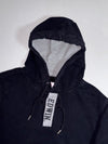 Edwin Black Pullover Hoodie with Grey Logo Placket (M)