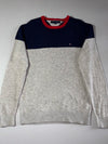 Tommy Hilfiger Colour Block Knit Sweater – Navy/Grey – (M)