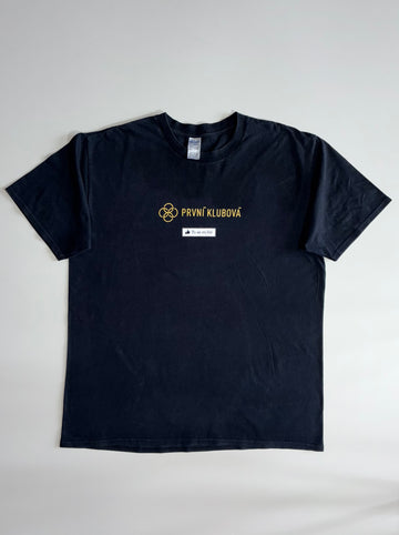 První Klubová” Facebook Like Graphic T-Shirt – Black (2XL)