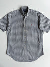 Ralph Lauren Blake | Black & White Gingham Short Sleeve Shirt | (XL)