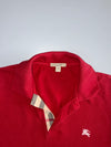 Burberry Brit | Nova Check Placket Polo | Red (L)