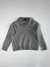 Polo Ralph Lauren Grey Collared Knit Sweater with Pony Logo – Size (XS/S)