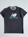 New Balance Grey Spellout Logo T-Shirt (xs)
