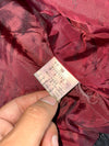 Vintage Ventura Leather Jacket – Black – Fur Collar – Burgundy Lining (XL)