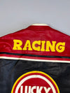 Vintage Lucky Strike Racing Heavy Pure Leather  Jacket with Motul, Michelin, Arai & Arrow Sponsor Patches (XL)