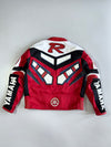 Yamaha R-Series Colorblock Appliqué Mesh Motorsport Racing Jacket Leather Patches ((Paded)(M)