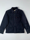 Levi's Black Denim Padded Zip-Up Work Jacket  (M)