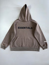 Fear of God Essentials | Logo Hoodie | Taupe/Mocha (L/XL)