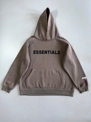 Fear of God Essentials | Logo Hoodie | Taupe/Mocha (L/XL)