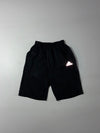 Adidas Black Reflective Logo Mesh Panel Shorts (W:22) (L:19)