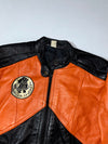 Orange & Black Leather Racing 
Vintage  Jacket (XS)