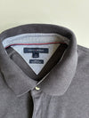 Tommy Hilfiger Charcoal Grey Slim Fit Piqué Polo T-Shirt  (L)