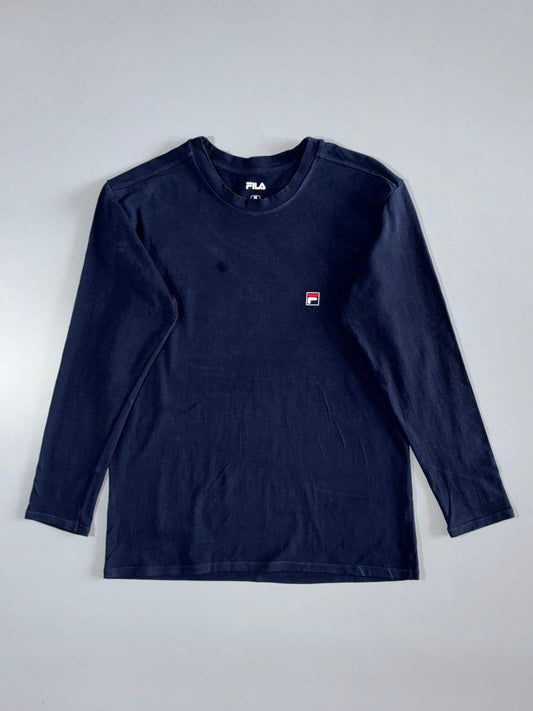 Fila | Small Logo Full Sleeve T-Shirt | Navy | (M)