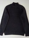 Vintage Armani Jeans AJ Ribbed Knit Asymmetric Zip Mock Neck Sweater (M)