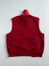 Discovery Golf Red Reversible Fleece Vest with Velour Collar(Xl)