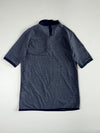 Nike Sportswear Heather Navy Snap Placket Polo (M)