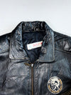 Vintage 90s By Diesel New World Base “Only The Brave” Leather Bomber Jacket (XL)