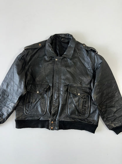 !                                                                                                                                                                                                      Super Premium Original RARE Leather Jacket Heavy (XL/2XL