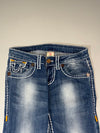 Y2K True Religion Thick Stitch Straight Leg Jeans Women’s (W:28) (L:40)