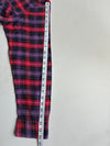 Vintage American Eagle Purple Red Plaid Flannel Shirt (M)