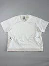Adidas White Performance Short Sleeve Training Top with Zip Pockets Women’s (L)
