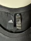 Adidas Black Floral Rose Logo T-Shirt (L)