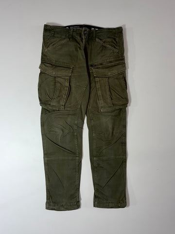G-Star Raw Rovic Zip 3D Tapered Cargo Pants – Olive Green (W:34) (L:37)