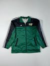 Adidas Rams Basketball Green & Black Full-Zip Track Jacket with 3-Stripes (XL)