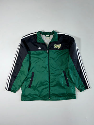 Adidas Rams Basketball Green & Black Full-Zip Track Jacket with 3-Stripes (XL)