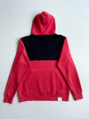 Champion x :Chocoolate Red & Black Colorblock Hoodie – Script Logo – (M)
